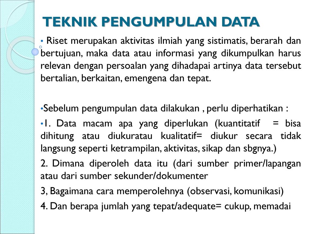 Apa Yang Dimaksud Teknik Pengumpulan Data